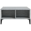 vidaXL Coffee Table Grey Sonoma 60x60x30 cm Engineered Wood