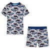 vidaXL Kids' Pyjamas with Short Sleeves Grey 104