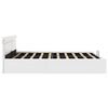 vidaXL Hydraulic Storage Bed Frame without Mattress with LED White 160x200cm
