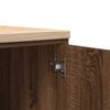 vidaXL Garage Storage Cabinet Brown Oak 40x51x85 cm Solid Wood Pine