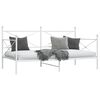 vidaXL Day Bed without Mattress White 100x200 cm Steel