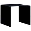 vidaXL Coffee Table | Black | Toughened Safety Glass | 50x50x45 cm