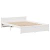 vidaXL Bed Frame without Mattress White 100x200 cm Solid Wood Pine