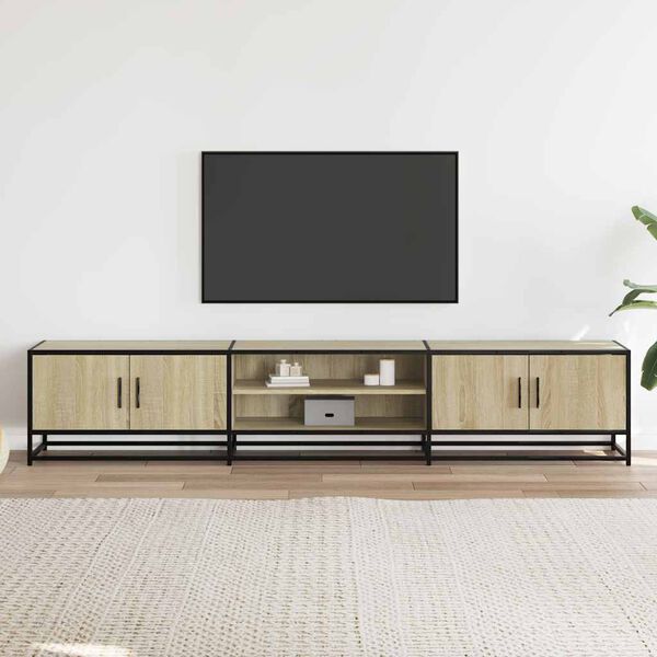 vidaXL TV Cabinet Sonoma Oak 210x35x41 cm Engineered Wood