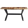 vidaXL Dining Table 140x70x75 cm Solid Acacia Wood