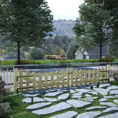 vidaXL Garden Gates 2 pcs Impregnated Pinewood 150x60 cm