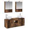 vidaXL Bathroom Cabinet Set 5 pcs Old Wood 50 x 14.5 x 70 cm