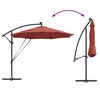 vidaXL Cantilever Banana Parasol Terracotta 294 x 294 x 248 cm