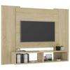 vidaXL Wall TV Cabinet Sonoma Oak 120x23.5x90 cm Engineered Wood