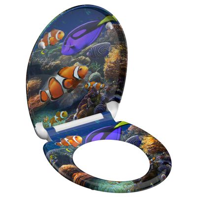 SCHÜTTE Duroplast Toilet Seat with Soft-Close SEA LIFE Printed