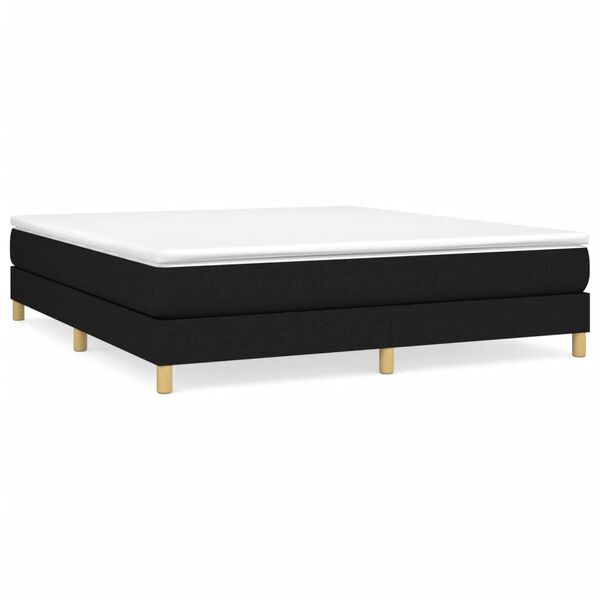 vidaXL Box Spring Bed Frame Black Super King Fabric (UK/IE/FI/NO only)