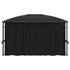 vidaXL Gazebo with Curtains 400x300x265 cm Anthracite
