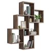 FMD Wall-mounted Shelf with 8 Compartments Old Style Dark