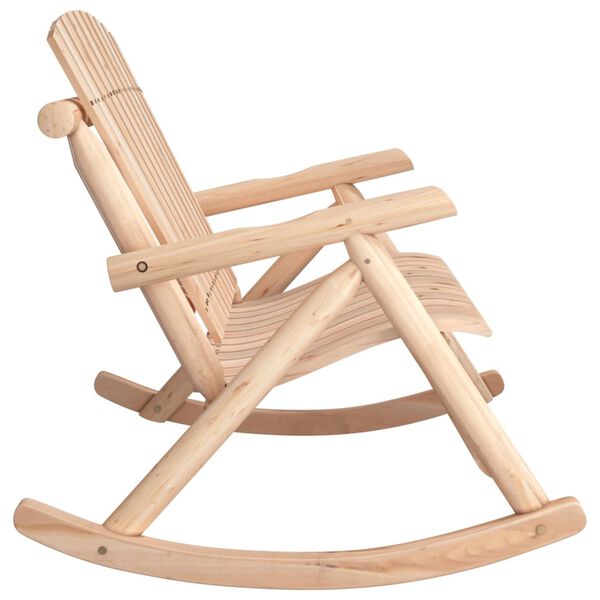 vidaXL 2-Seater Garden Rocking Bench 123x96x102 cm Solid Wood Spruce