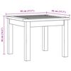 vidaXL Coffee Table Light Acacia 45 x 45 x 36 cm Solid Acacia Wood