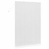 vidaXL Window Blind with Curtains Manual White Aluminium