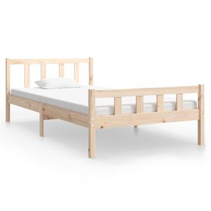 vidaXL Bed Frame without Mattress Solid Wood 100x200 cm