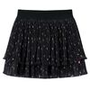 Kids'Skirt Tiered Ruffle Design Black 140