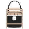 vidaXL Kids' Loft Bed with Tunnel without Mattress White&Black 90x200cm
