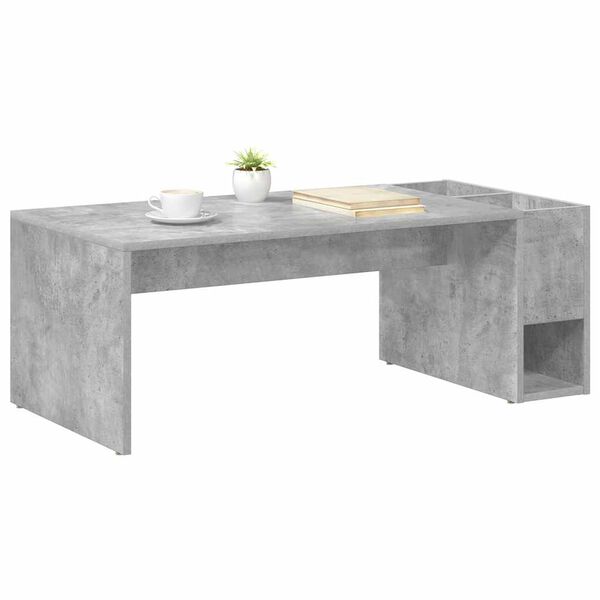 vidaXL Coffee Table Concrete Grey 101.5 x 50 x 37 cm Engineered Wood
