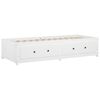 vidaXL Day Bed without Mattress White 90x190 cm Single Single Solid Wood Pine