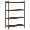 vidaXL Bookcase 4-Tier Brown Oak 80x30x120 cm Engineered Wood