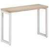 vidaXL Console Table Brown 110x35x76 cm Solid Wood Mango and Iron