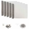 vidaXL Light Shaft Cover with Clips 5 pcs 70 x 190 cm Silver