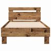vidaXL Bed Frame Old Wood 193 x 95 x 88 cm Engineered Wood