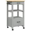 vidaXL Kitchen Trolley MONZA 48x40x88.5 cm Solid Wood Pine