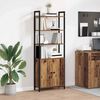 vidaXL Book Cabinet Old Wood 60 x 24 x 161 cm Engineered Wood