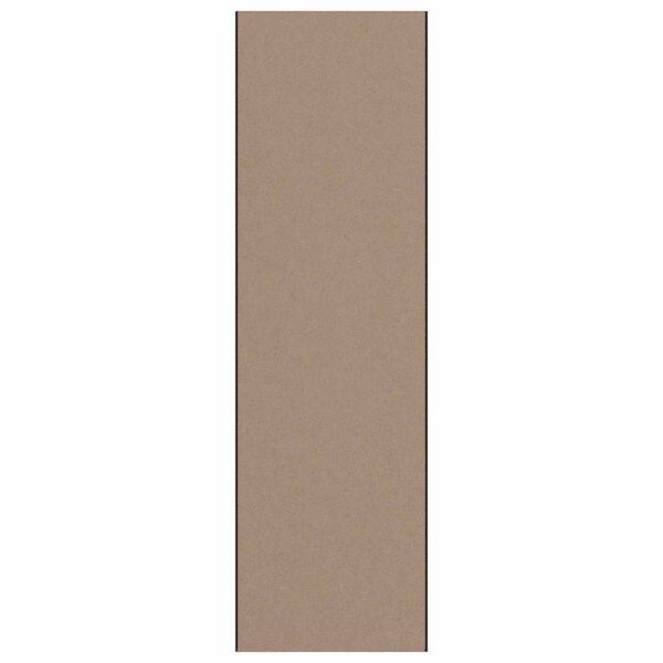 vidaXL Doormat Beige and Black 120 x 400 cm Polypropylene and vinyl
