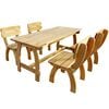 vidaXL 5 Piece Outdoor Dining Set Impregnated Pinewood