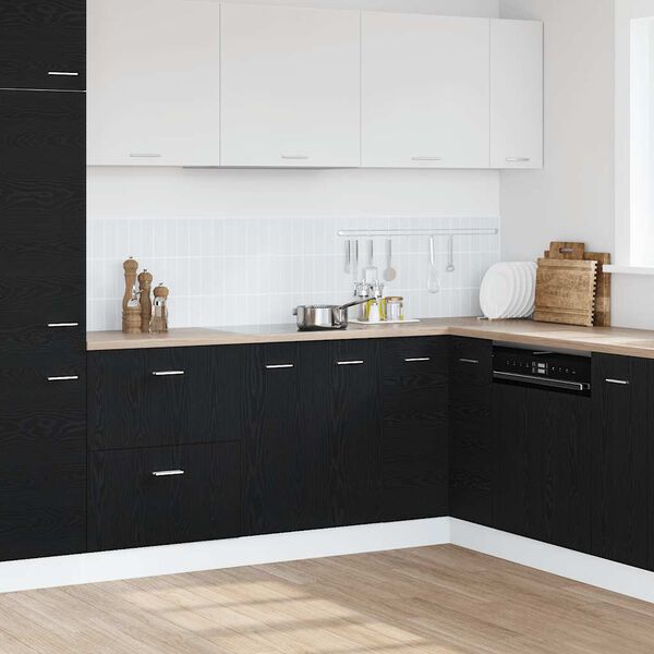 vidaXL Bottom Cabinet Black Oak 60x46x81.5 cm Engineered Wood