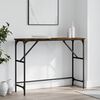vidaXL Console Table Smoked Oak 100x32x75 cm Engineered Wood