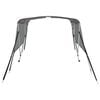 vidaXL 3-bow Bimini Top with Mesh Sidewalls 183x(170-182)x137 cm