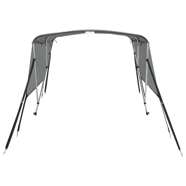vidaXL 3-bow Bimini Top with Mesh Sidewalls 183x(170-182)x137 cm
