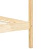 vidaXL Canopy Bed Frame without Mattress Solid Pine Wood 180x200 cm Super King