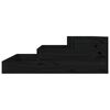 vidaXL Planter Black 78x78x27 cm Solid Wood Pine