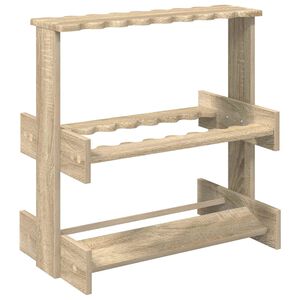 vidaXL Billiard Cue Stand Engineered Wood 60 x 35 x 60 cm Sonoma