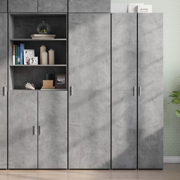vidaXL Highboard Concrete Grey 50x42.5x185 cm Engineered Wood