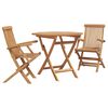 vidaXL Garden Dining Set 3 pcs Brown Solid Acacia Wood
