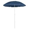 vidaXL Garden Parasol with Steel Pole Blue 180 cm