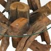 vidaXL Coffee Table Solid Teak Driftwood 60 cm