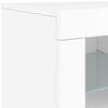 vidaXL Sideboard with LED Lights White 283x37x67 cm