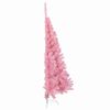 vidaXL Artificial Pre-lit Christmas Tree with 150 LEDs Pink 120 cm PVC