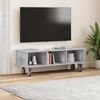 vidaXL TV Stand Concrete Grey 100 x 35 x 35 cm Engineered Wood