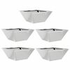 vidaXL Garden Planter 5 pcs Silver 35 x 35 x 15 cm Galvanised Steel