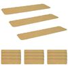 vidaXL Stair Mats 15 pcs 76 x 20 cm Beige Polyester Rectangular