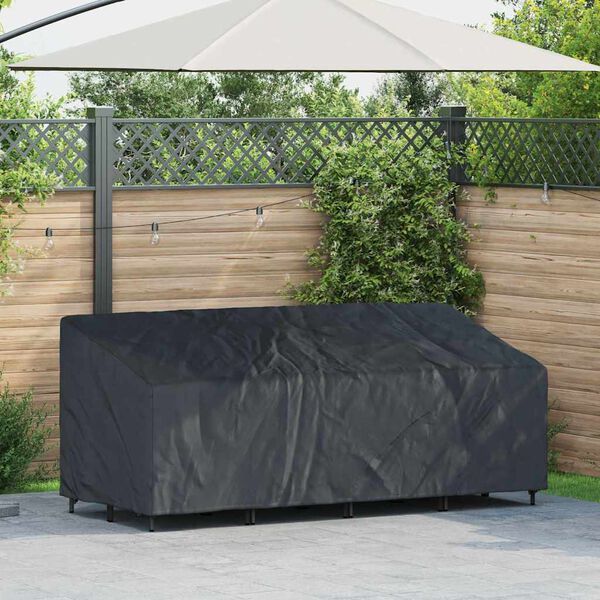 vidaXL Garden Bench Cover Black 200 x 100 x 89 cm 600D Oxford Fbric
